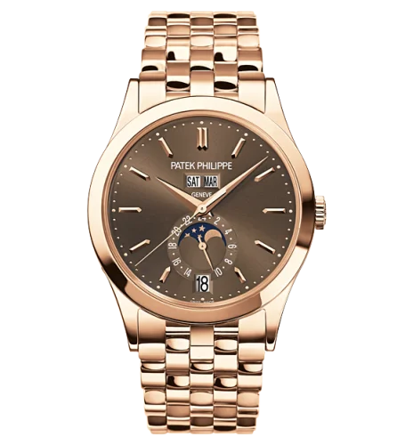 Annual Calendar 5396 Rose Gold Brown Bracelet