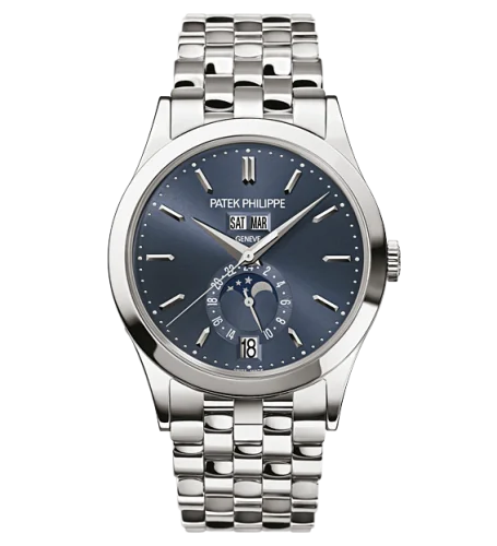Annual Calendar 5396 White Gold Blue Bracelet