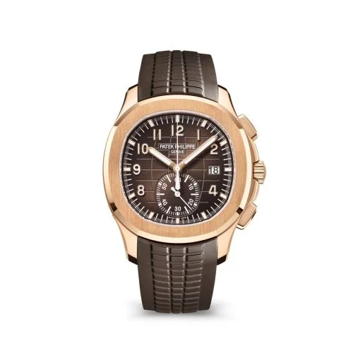 Aquanaut Chronograph 5968 Rose Gold / Brown / Rubber