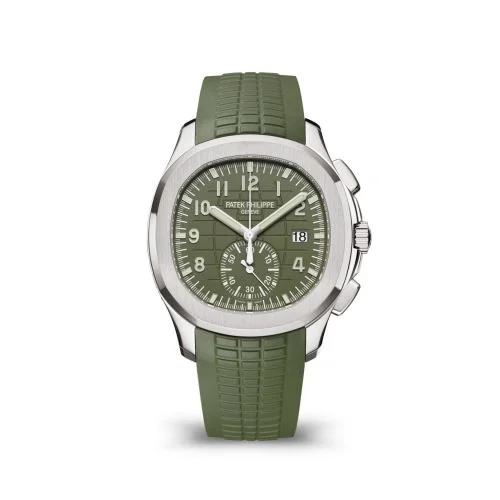 Aquanaut Chronograph 5968 White Gold / Green / Rubber