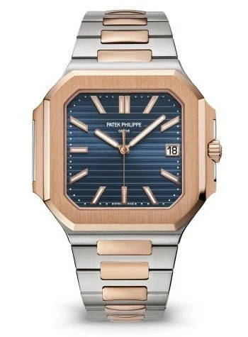 Cubitus Date 45 Stainless Steel - Rose Gold / Blue