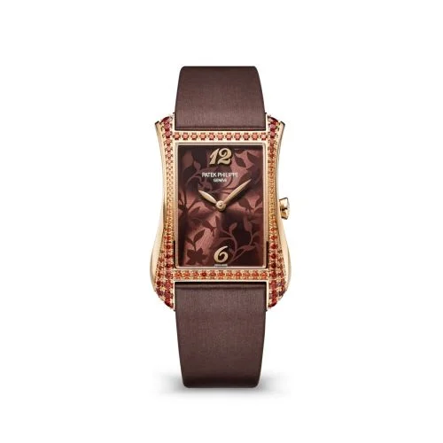 Gondolo Serata Rose Gold - Spessartite / Brown Floral