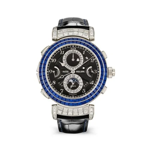 Grandmaster Chime 6300 White Gold - Sapphire / Black