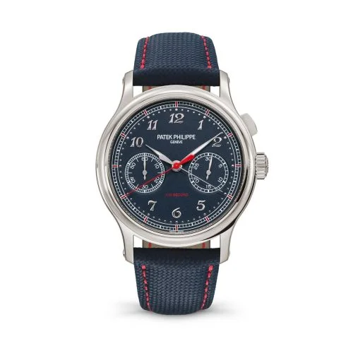 Monopusher Chronograph 5470 Platinum / Blue