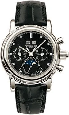 Perpetual Calendar Split Seconds Chronograph 5004 Platinum / Black Diamond