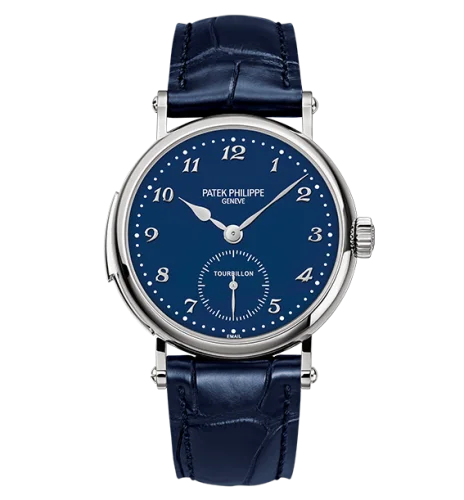 Tourbillon Minute Repeater 5539 White Gold / Blue