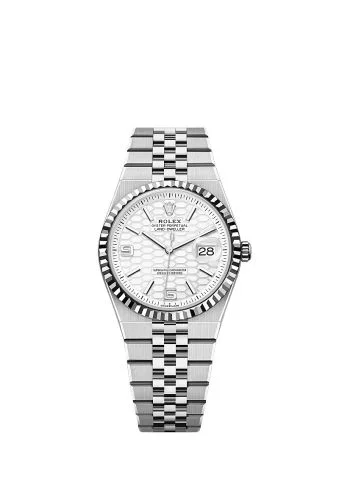 Land-Dweller 36 Oystersteel - White Gold / White / Flat Jubilee
