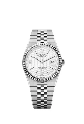 Land-Dweller 36 Oystersteel - White Gold / White / Flat Jubilee
