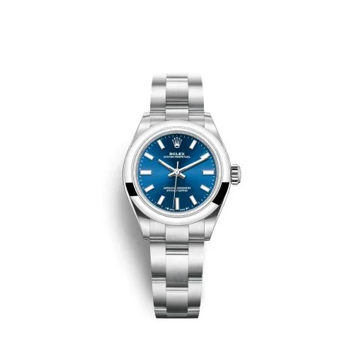 Oyster Perpetual 28 Stainless Steel / Blue