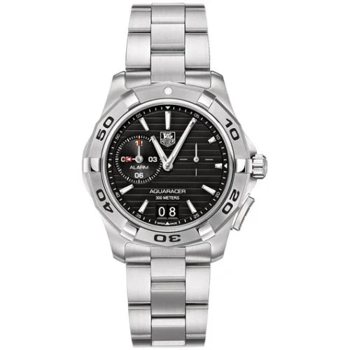 Aquaracer 300M Alarm 41 Stainless Steel / Black / Bracelet