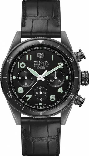 Autavia Heuer 02 Isograph Stainless Steel / Black / Bracelet