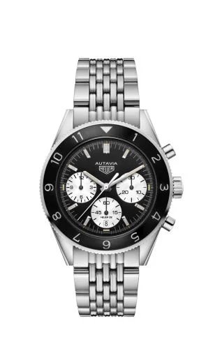 Autavia Heuer 02 Stainless Steel / Inverted Panda / Bracelet