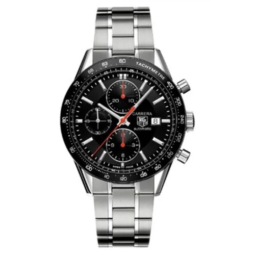 Carrera Calibre 16 41 Stainless Steel / Black / Bracelet