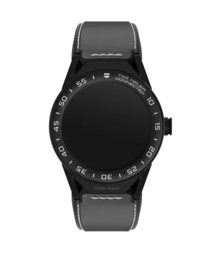 Carrera Connected Modular 45 Black Titanium / Ceramic / Grey Calfskin