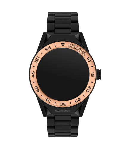 Carrera Connected Modular 45 Black Titanium / Rose Gold / Ceramic Bracelet