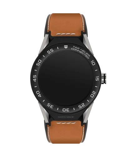 Carrera Connected Modular 45 Titanium / Ceramic / Brown Calf