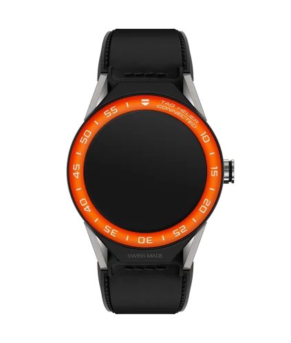 Carrera Connected Modular 45 Titanium / Orange Aluminum / Black Calf
