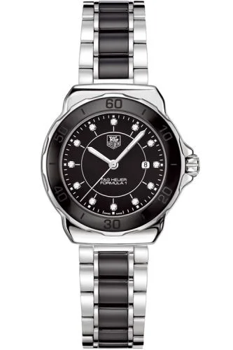 Formula 1 32 Stainless Steel / Black - Diamond / Bracelet