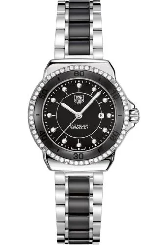 Formula 1 32 Stainless Steel / Diamond / Black / Bracelet