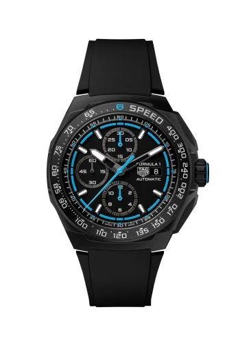 Formula 1 Automatic Chronograph 44 DLC / Black - Blue / Rubber