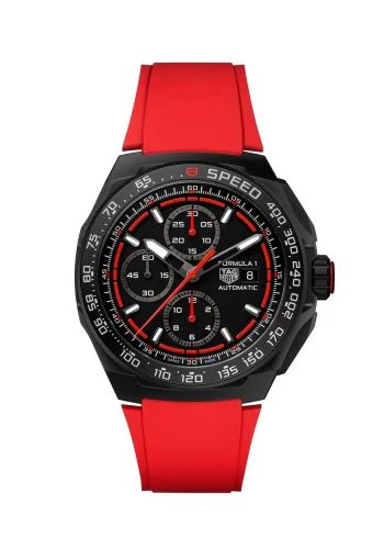 Formula 1 Automatic Chronograph 44 DLC / Black - Red / Rubber