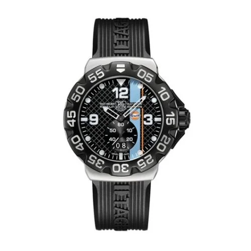 Formula 1 Big Date 44 Stainless Steel / Gulf / Rubber