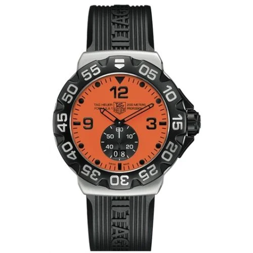 Formula 1 Big Date 44 Stainless Steel / Orange / Rubber