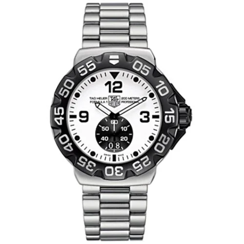 Formula 1 Big Date 44 Stainless Steel / White / Bracelet