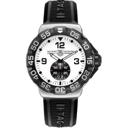 Formula 1 Big Date 44 Stainless Steel / White / Rubber
