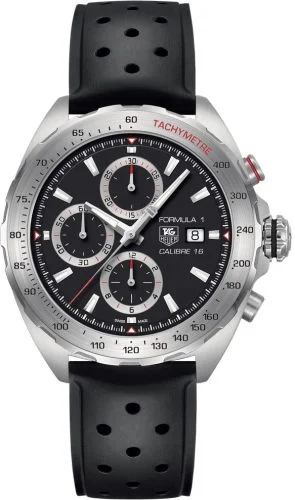 Formula 1 Calibre 16 44 Stainless Steel / Black / Rubber