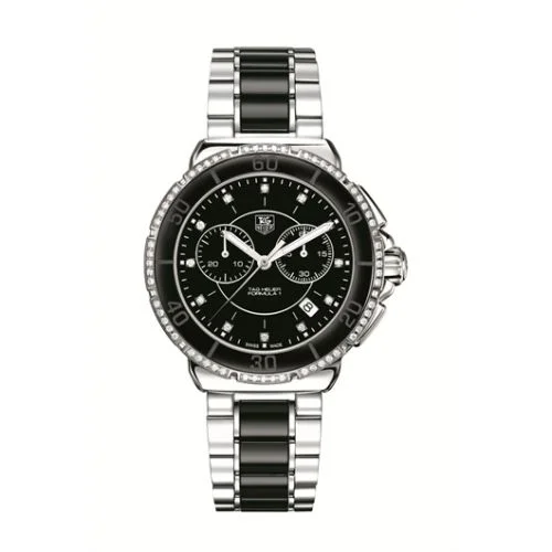 Formula 1 Chronograph Quartz 41 Stainless Steel / Diamond / Black / Bracelet