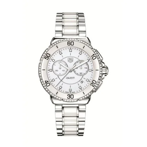 Formula 1 Chronograph Quartz 41 Stainless Steel / Diamond / White / Bracelet