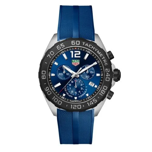 Formula 1 Chronograph Quartz 43 Stainless Steel / Blue / Rubber