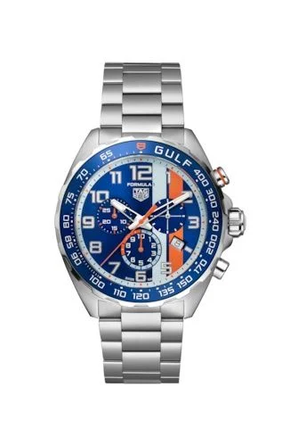 Formula 1 Chronograph Quartz Stainless Steel / Blue Gulf
