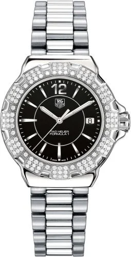 Formula 1 Quartz 37 Stainless Steel / Diamond / Black / Bracelet