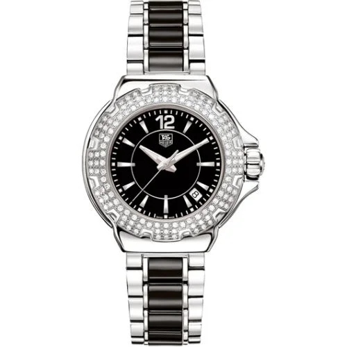 Formula 1 Quartz 37 Stainless Steel / Diamond / Black / Bracelet