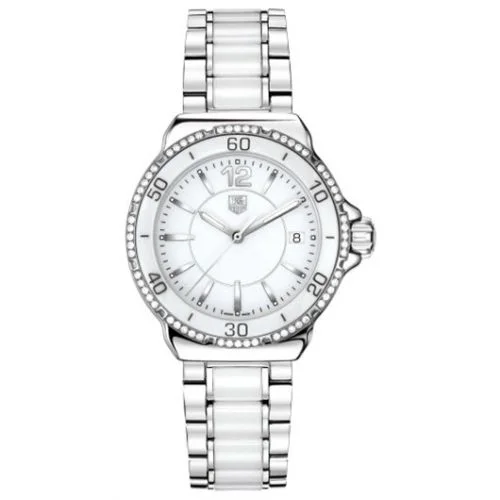 Formula 1 Quartz 37 Stainless Steel / Diamond / White / Bracelet