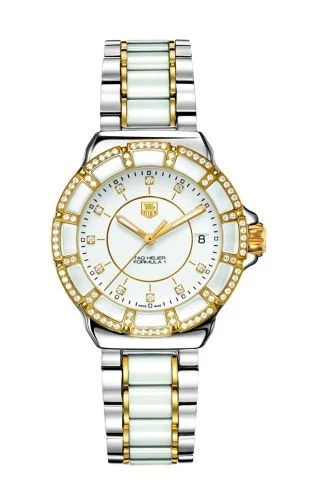 Formula 1 Quartz 37 Stainless Steel / Yellow Gold PVD / Diamond / White / Bracelet