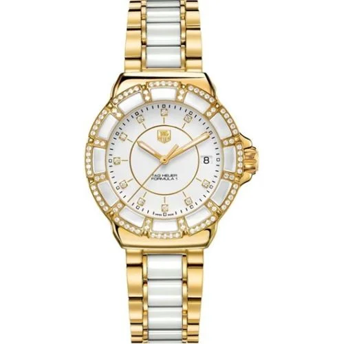 Formula 1 Quartz 37 Yellow Gold PVD / Diamond / White / Bracelet