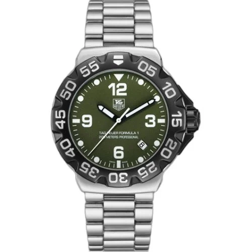 Formula 1 Quartz 41 Stainless Steel / Green / Bracelet