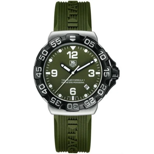 Formula 1 Quartz 41 Stainless Steel / Green / Rubber