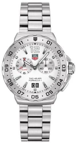 Formula 1 Quartz Alarm 42 Stainless Steel / White / Bracelet