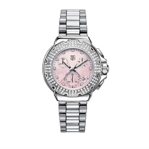 Formula 1 Quartz Chronograph 37 Stainless Steel / Diamond / Pink MOP - Diamond / Bracelet