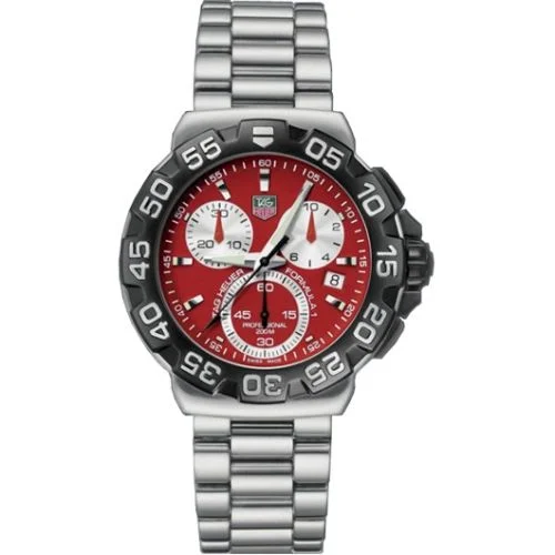 Formula 1 Quartz Chronograph 41 Stainless Steel / Red / Bracelet