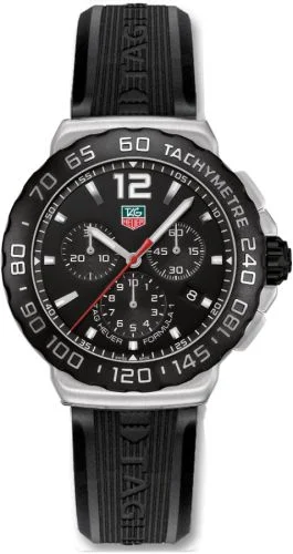 Formula 1 Quartz Chronograph 42 Stainless Steel / Black / Rubber