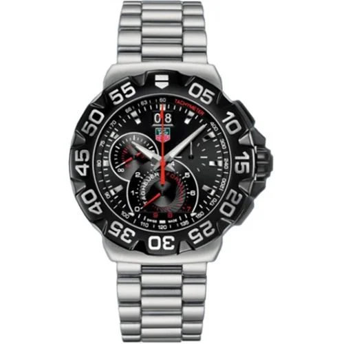 Formula 1 Quartz Chronograph Big Date 44 Stainless Steel / Black / Bracelet