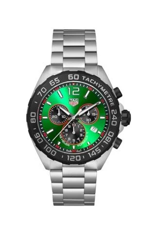 Formula 1 Quartz Chronograph Stainless Steel / Green / Bracelet