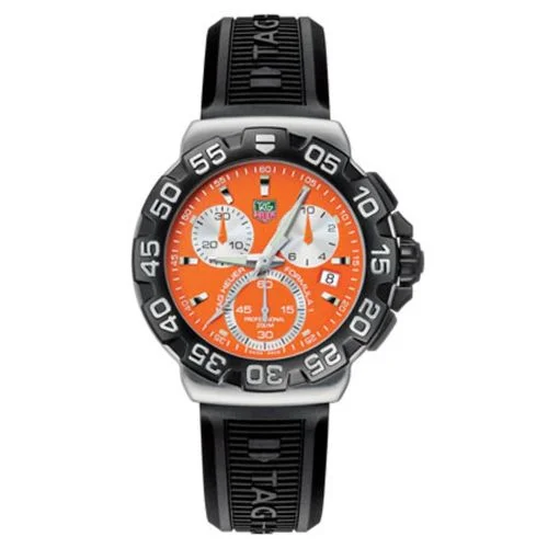 Formula 1 Quartz Chronograph Stainless Steel / Orange / Rubber