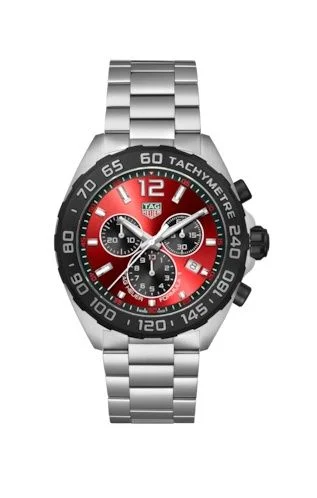 Formula 1 Quartz Chronograph Stainless Steel / Red / Bracelet