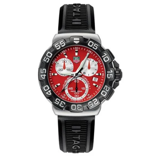 Formula 1 Quartz Chronograph Stainless Steel / Red / Rubber